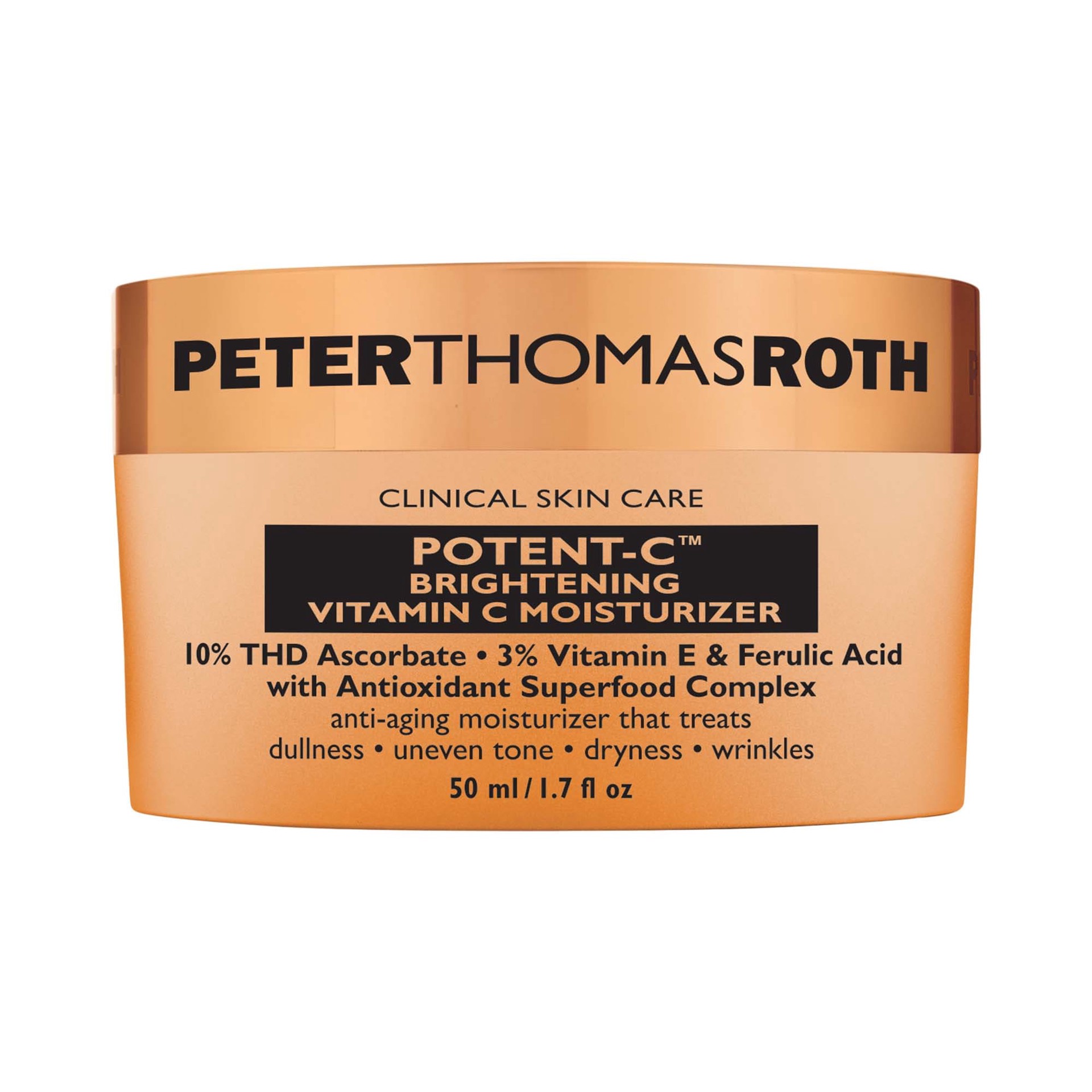 slide 1 of 6, Peter Thomas Roth Potent-C Brightening Vitamin C Moisturizer 1.7 oz / 50 mL,