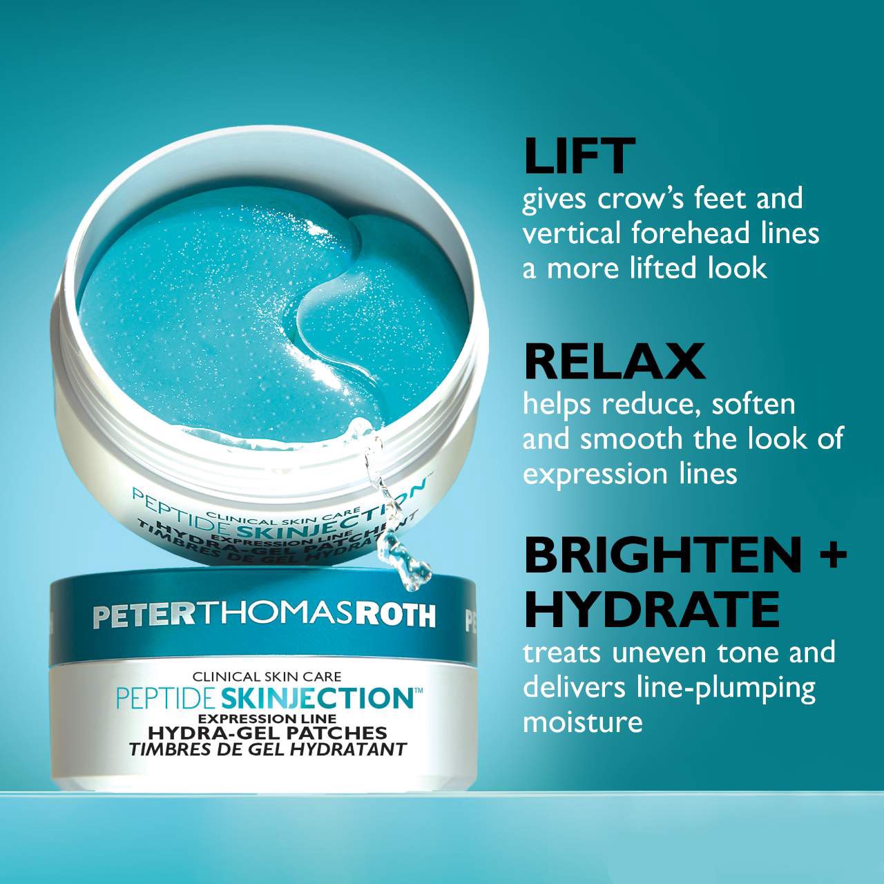 slide 4 of 11, Peter Thomas Roth Peptide Skinjection Hydra-Gel Patches 60 patches / pack, 