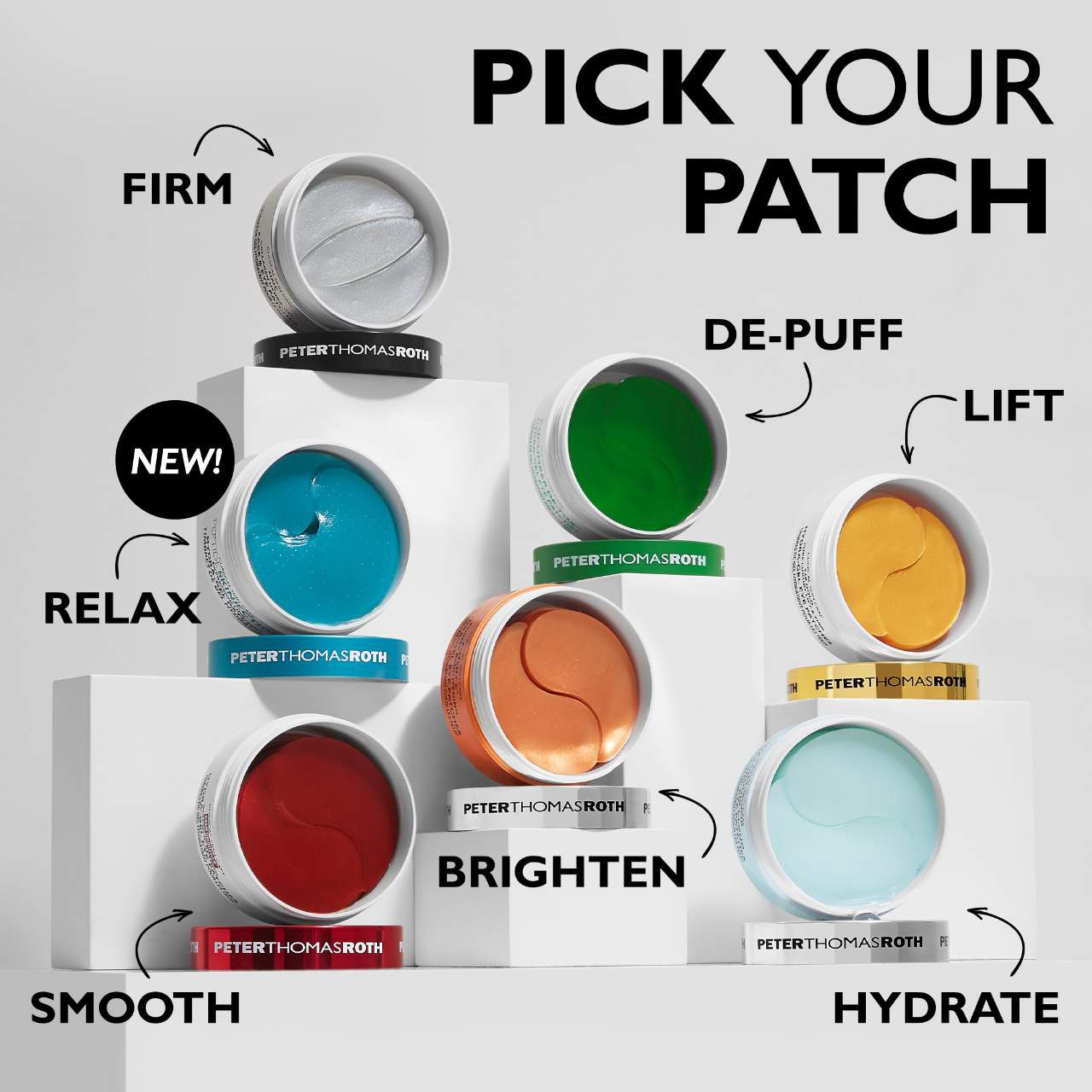 slide 11 of 11, Peter Thomas Roth Peptide Skinjection Hydra-Gel Patches 60 patches / pack, 