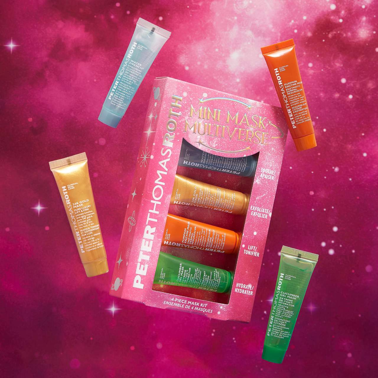 slide 3 of 5, Peter Thomas Roth Mini Mask Multiverse 4-Piece Mask Kit, 