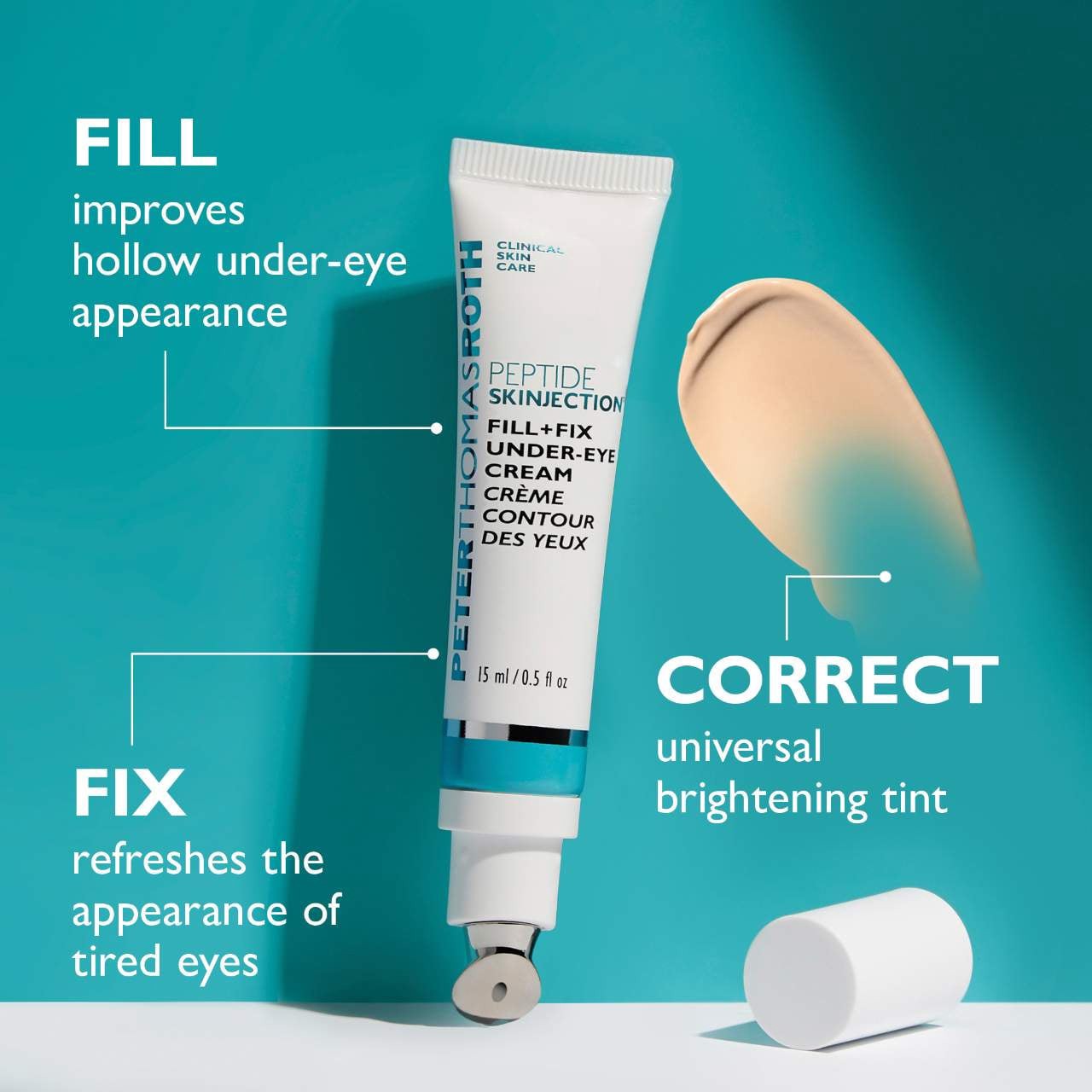 slide 3 of 11, Peter Thomas Roth Peptide Skinjection Fill + Fix Under Eye Cream 0.5 oz / 15 mL, 
