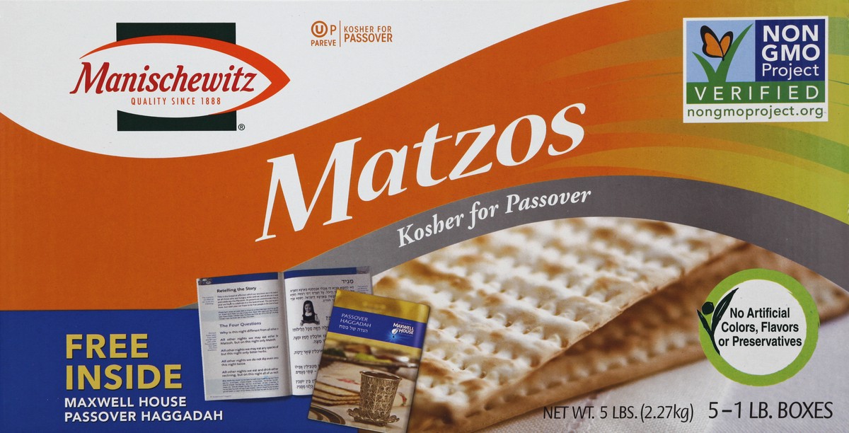 slide 2 of 4, Manischewitz Manischewietz Matzo, 5 lb