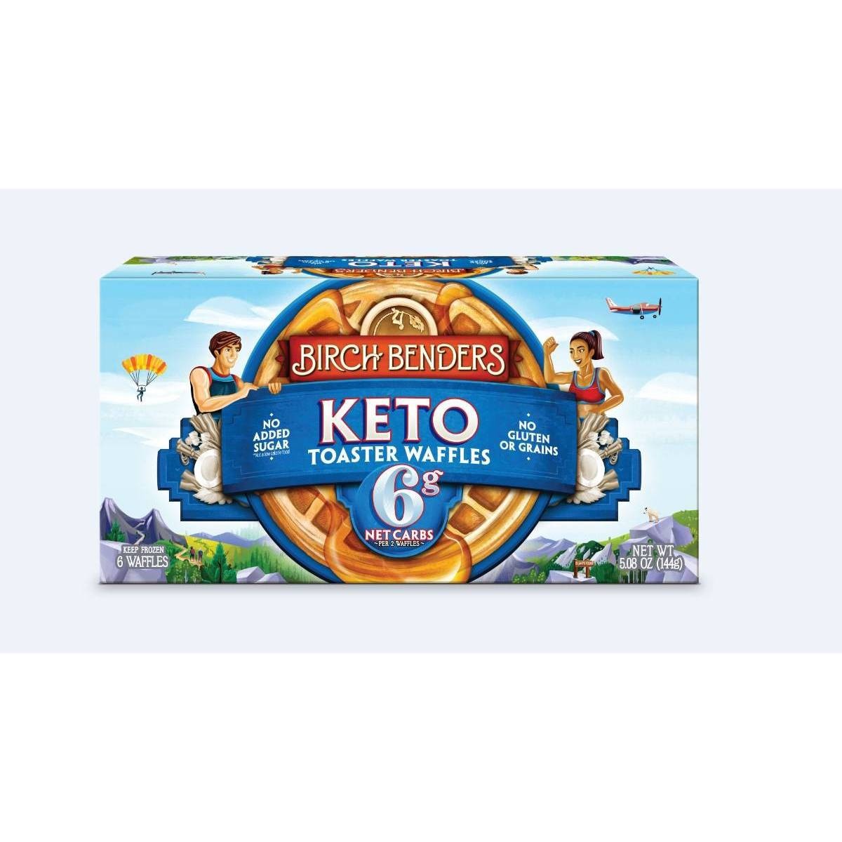 slide 1 of 3, Birch Benders Gluten Free Keto Frozen Waffles - 6ct/5.08oz, 6 ct, 5.08 oz