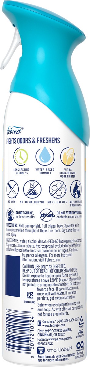 slide 2 of 6, Febreze Air Freshener Spray, Odor-Fighting Room Spray, Refresh & Energize Scent, 8.8oz, 1 Count, 8.8 oz