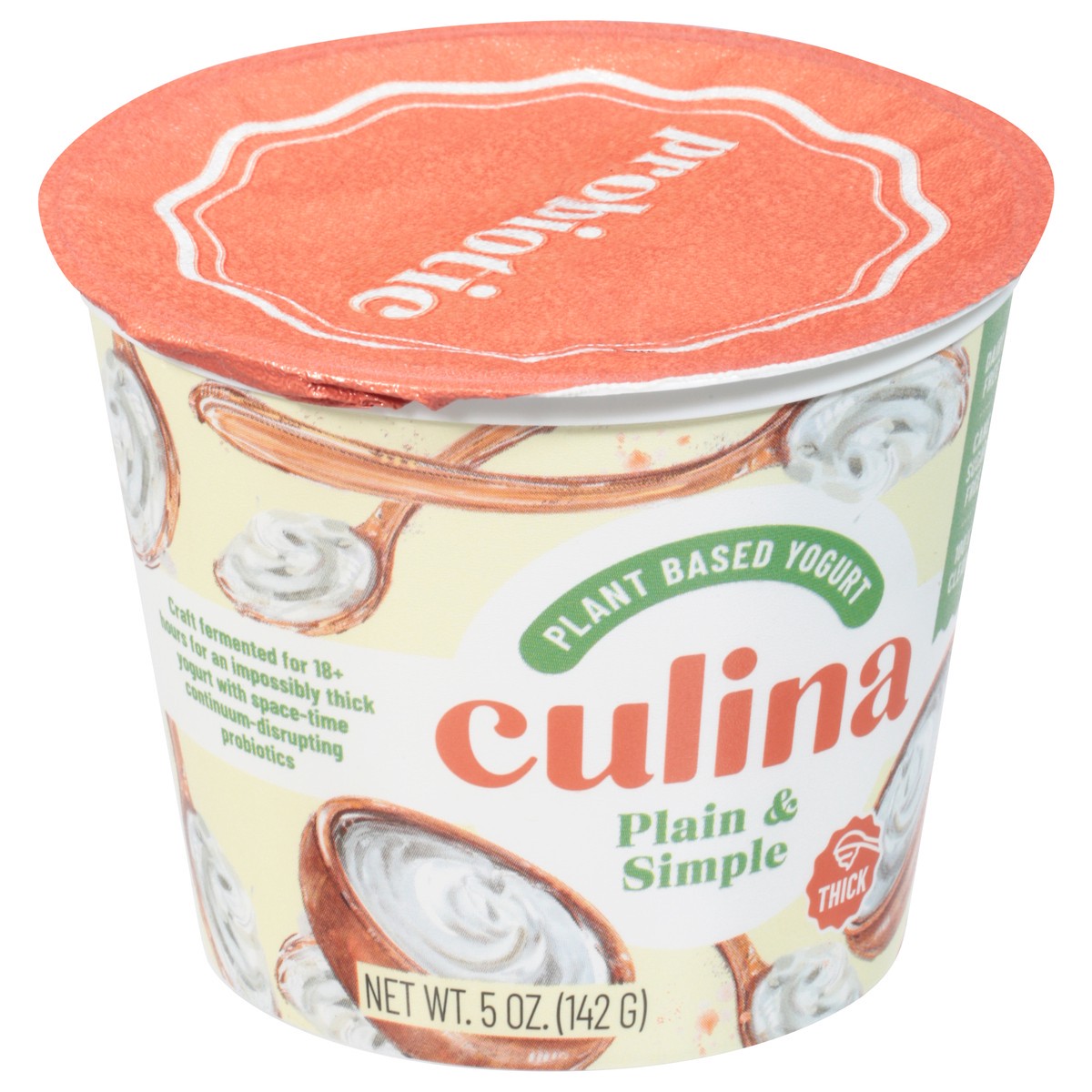 slide 3 of 11, Culina Plain & Simple Plant Based Coconut Yogurt, 5 oz