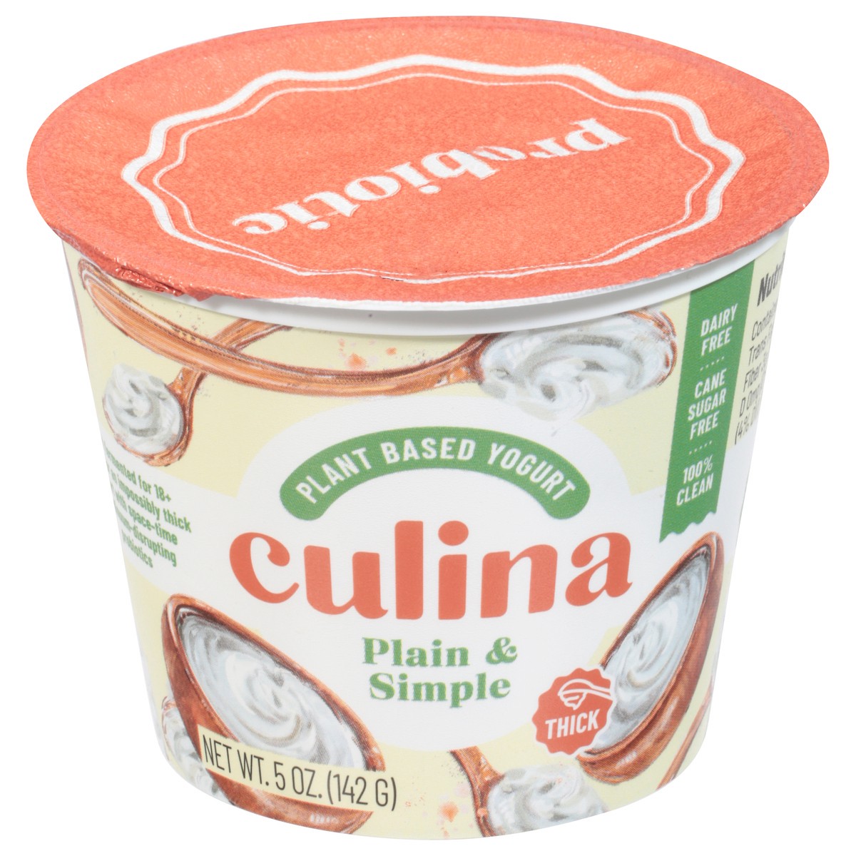 Culina Thick Plain & Simple Plant Based Yogurt 5 oz 5 oz | Shipt