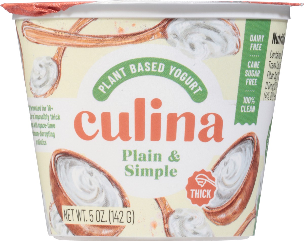 slide 11 of 11, Culina Plain & Simple Plant Based Coconut Yogurt, 5 oz