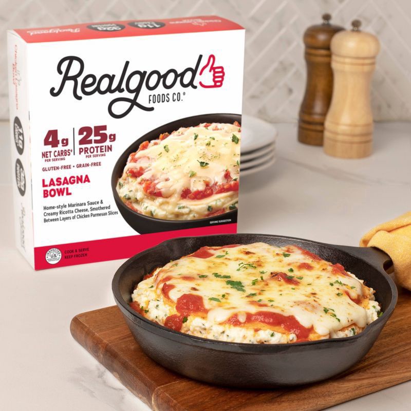 slide 4 of 6, Realgood Foods Co. Lasagna Bowl 9 oz, 9 oz