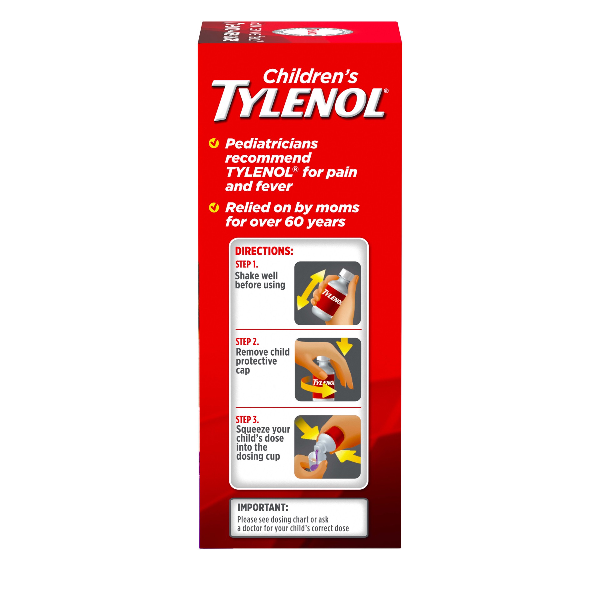slide 7 of 9, Tylenol Children's Pain/Fever Relief Grape Liquid, 1 ct