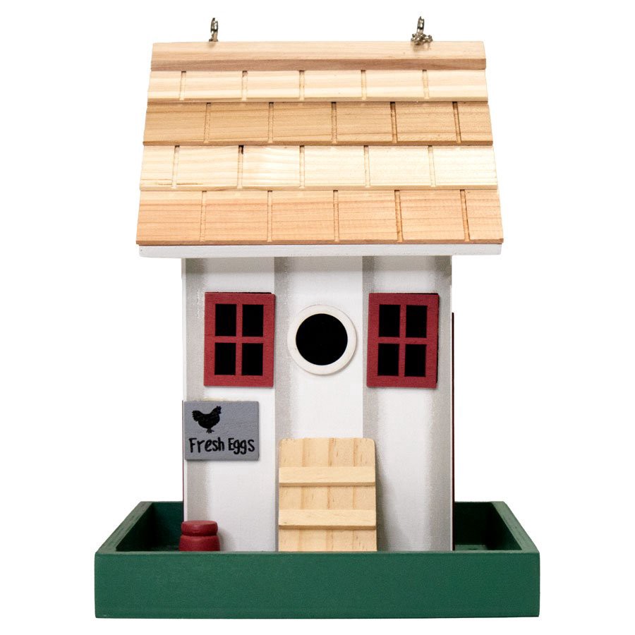 slide 1 of 1, Home Bazaar Chicken Coop Bird Feeder, 9.5 in