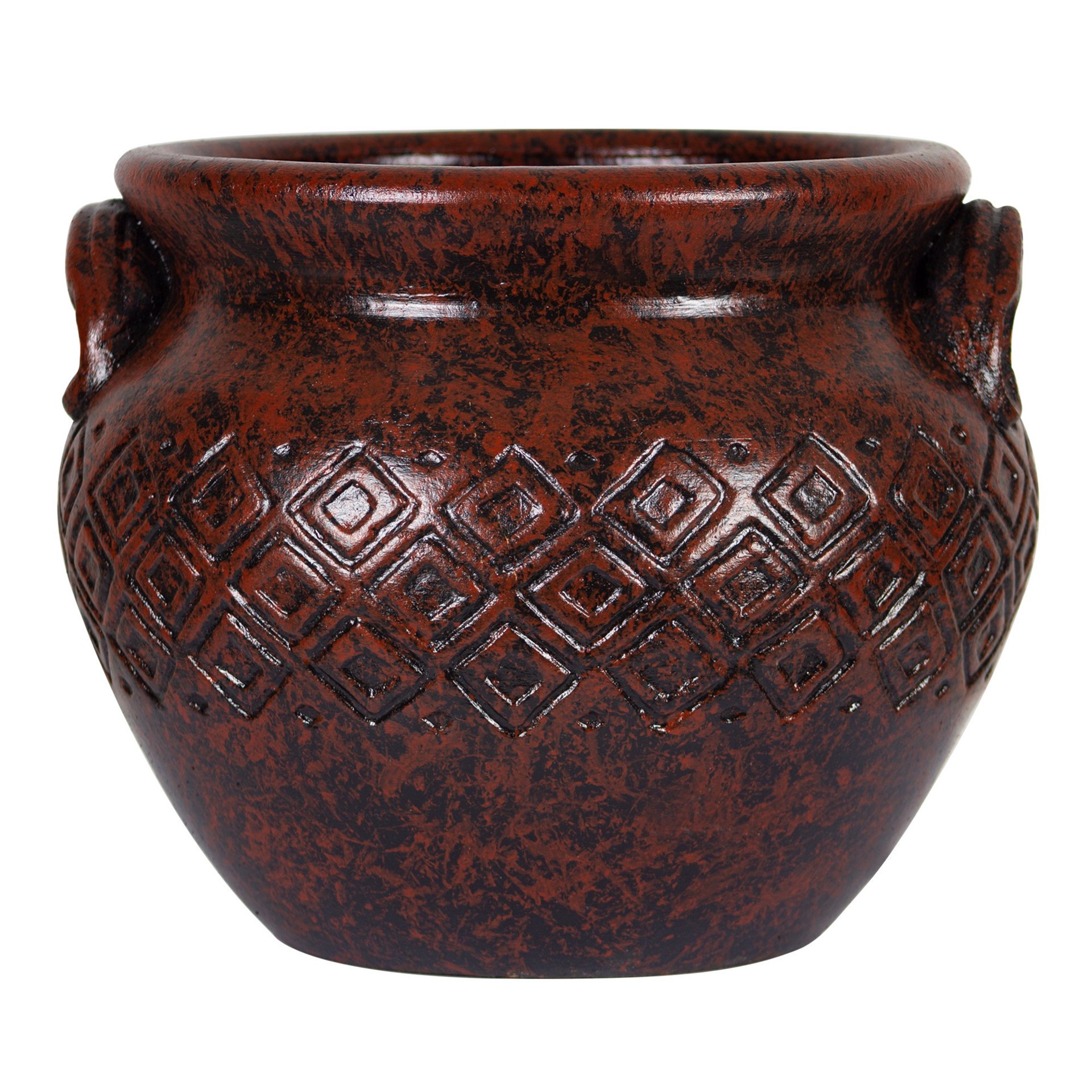 slide 1 of 1, Trendspot Tulum Bean Pot Clay Planter - - Red, 13.5 ft