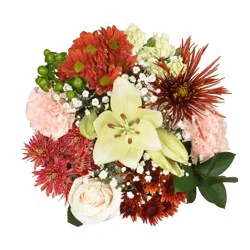 Terracotta Mixed Fresh Flower Bouquet