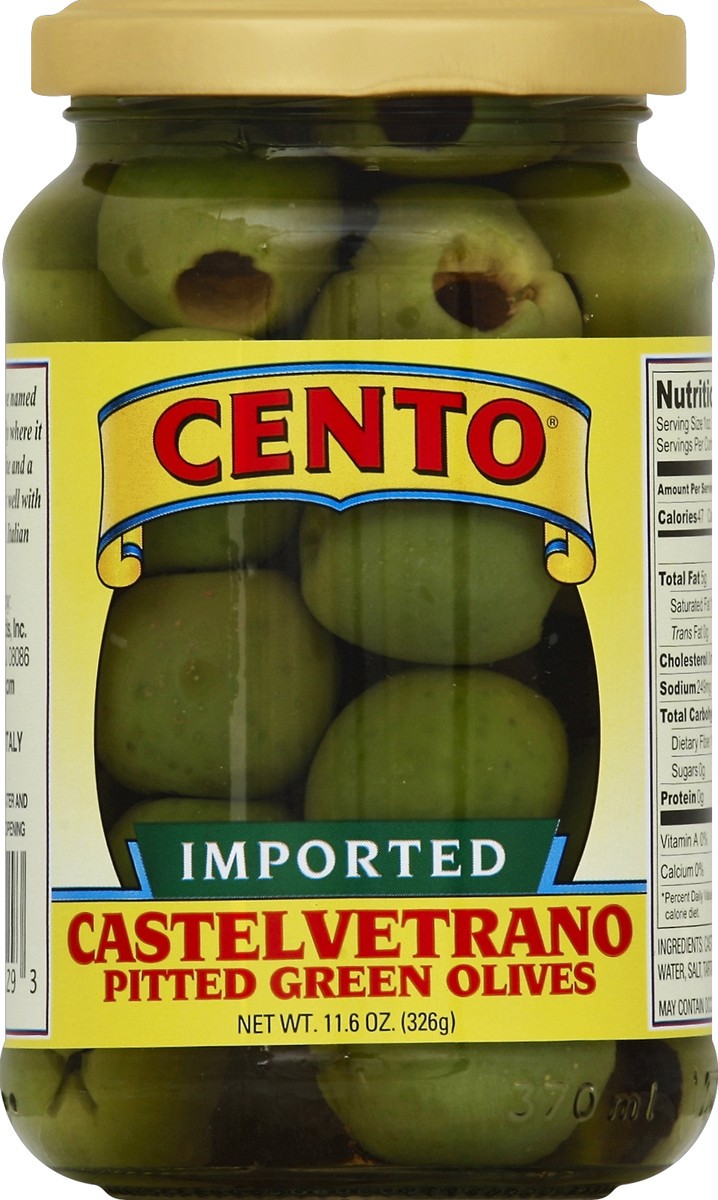 slide 2 of 2, Cento Castelvetrano Pitted Green Olives, 11.5 oz