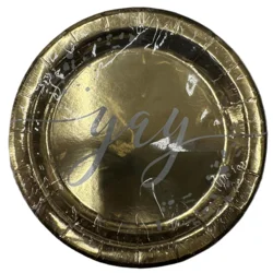 Meijer Round 7in Plates Party Foil 20 Ct