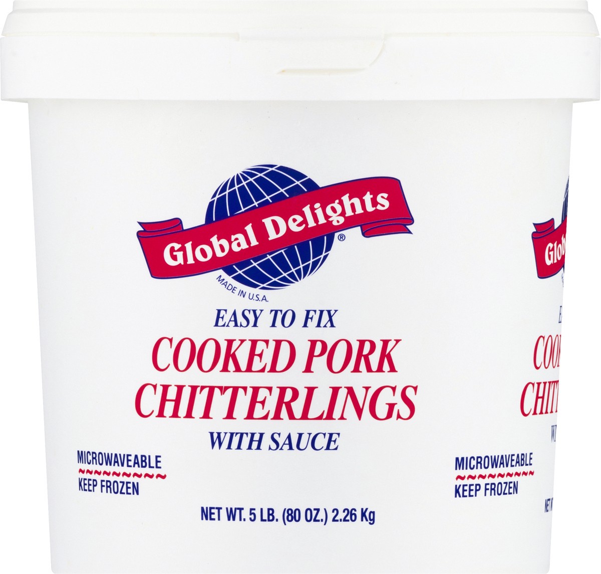 Global Delights Pork Chitterlings - Cooked 80 oz