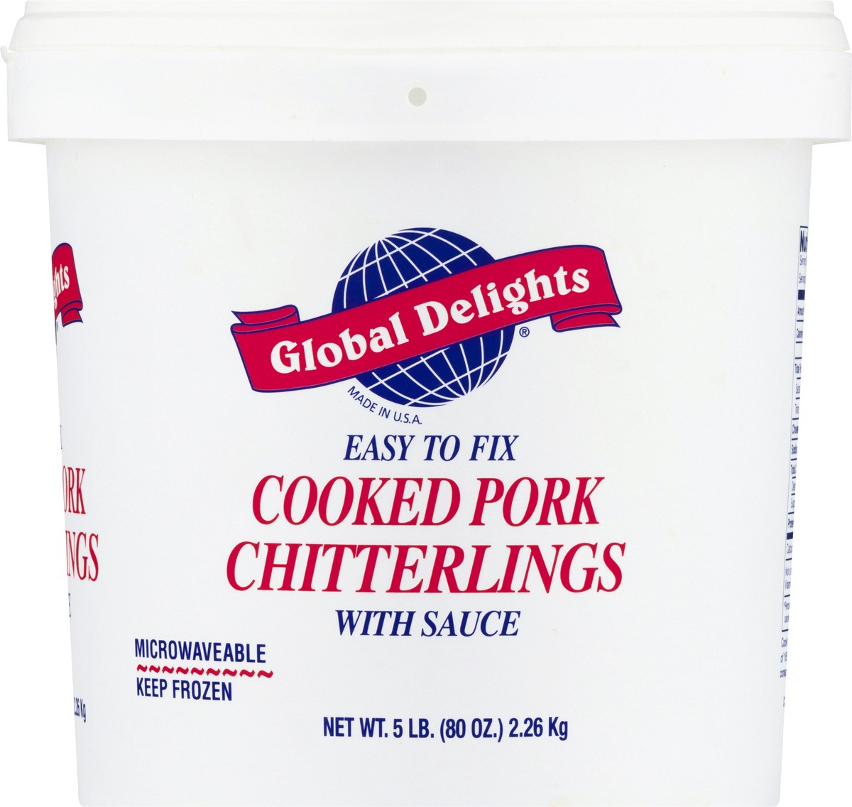 Global Delights Pork Chitterlings - Cooked 80 oz