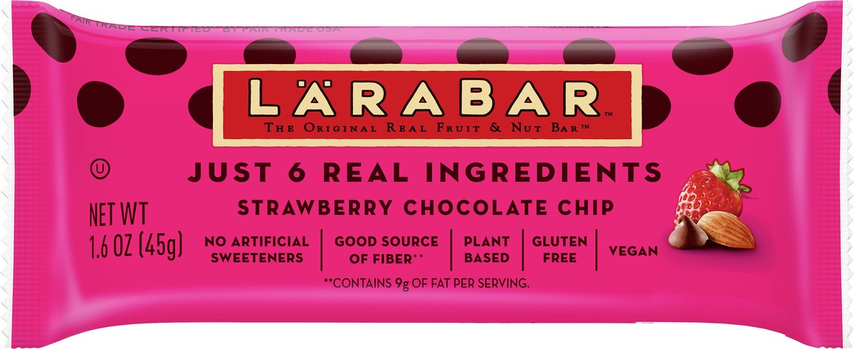 slide 6 of 9, LÄRABAR Strawberry Chocolate Chip Fruit & Nut Bar 1.6 oz, 1.6 oz