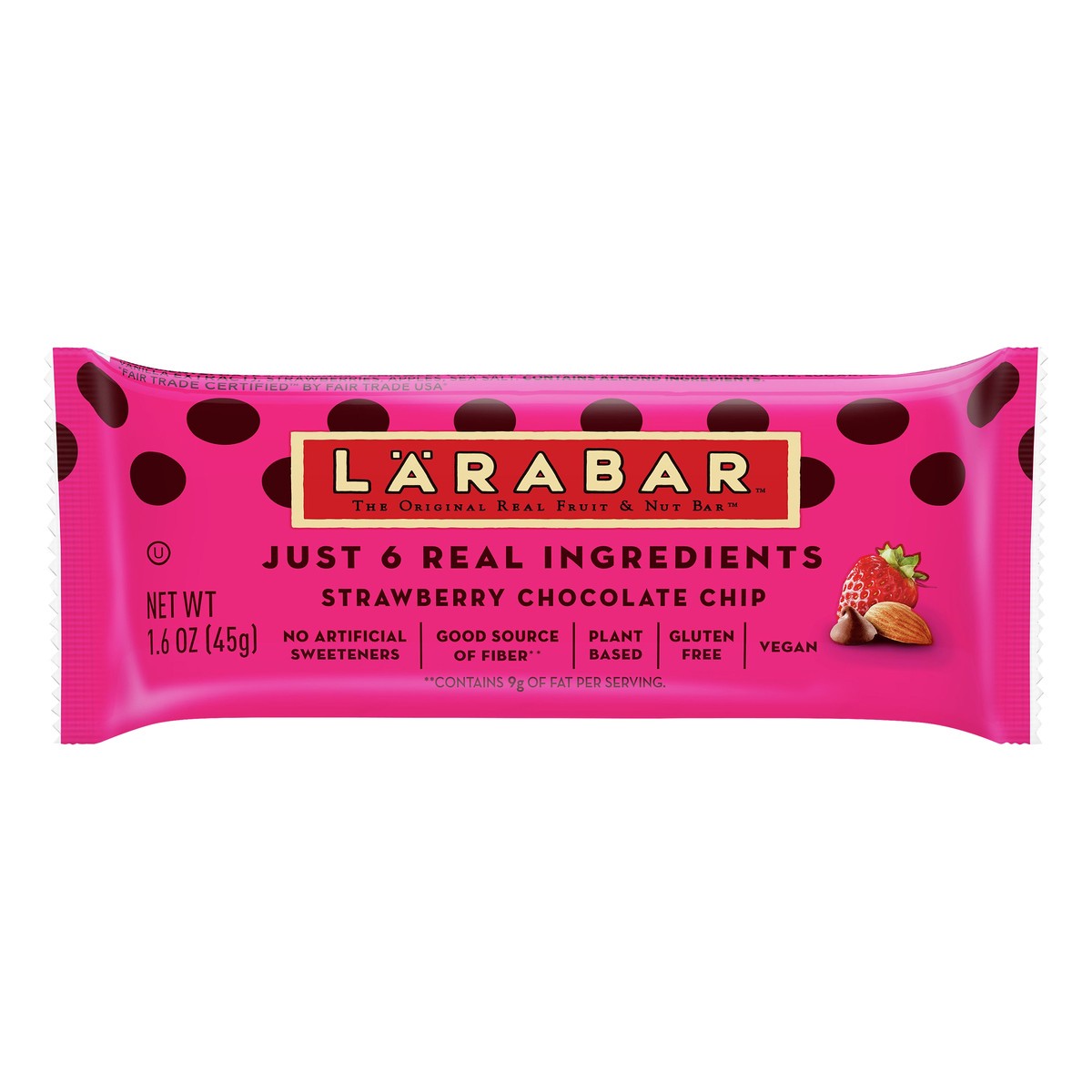 slide 1 of 9, LÄRABAR Strawberry Chocolate Chip Fruit & Nut Bar 1.6 oz, 1.6 oz