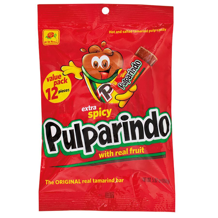 slide 1 of 1, De La Rosa Extra Spicy Pulparindo, 6 oz