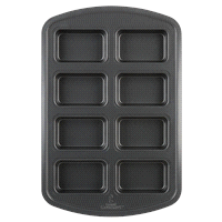 slide 5 of 9, Grand Gourmet Premium Mini Loaf Pan, Dark Grey, 8 ct