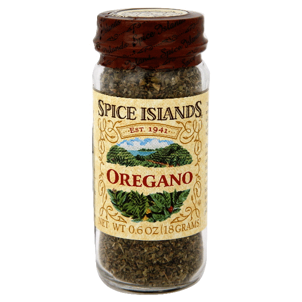 slide 1 of 1, Spice Islands Oregano Jar, 0.6 oz