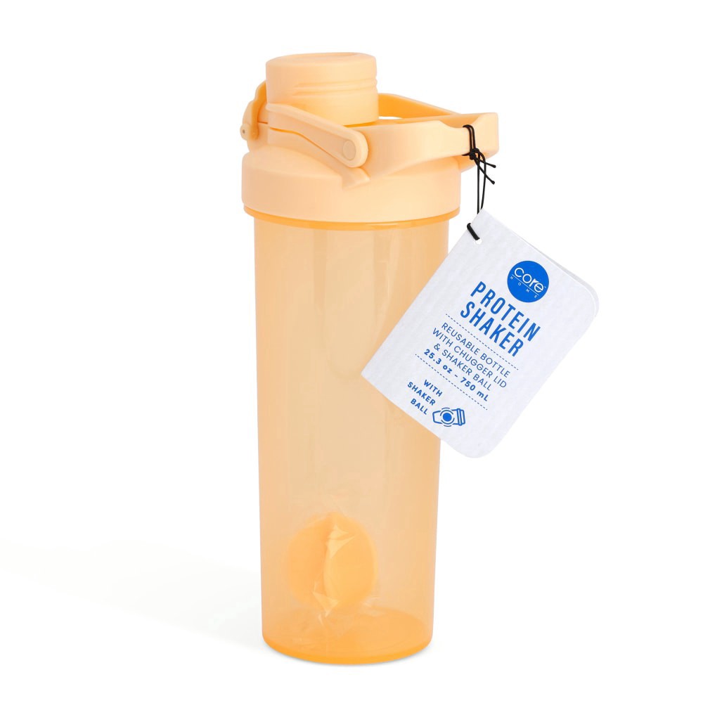 slide 3 of 3, Core Home Protein Shaker - Peach, 23.5 oz
