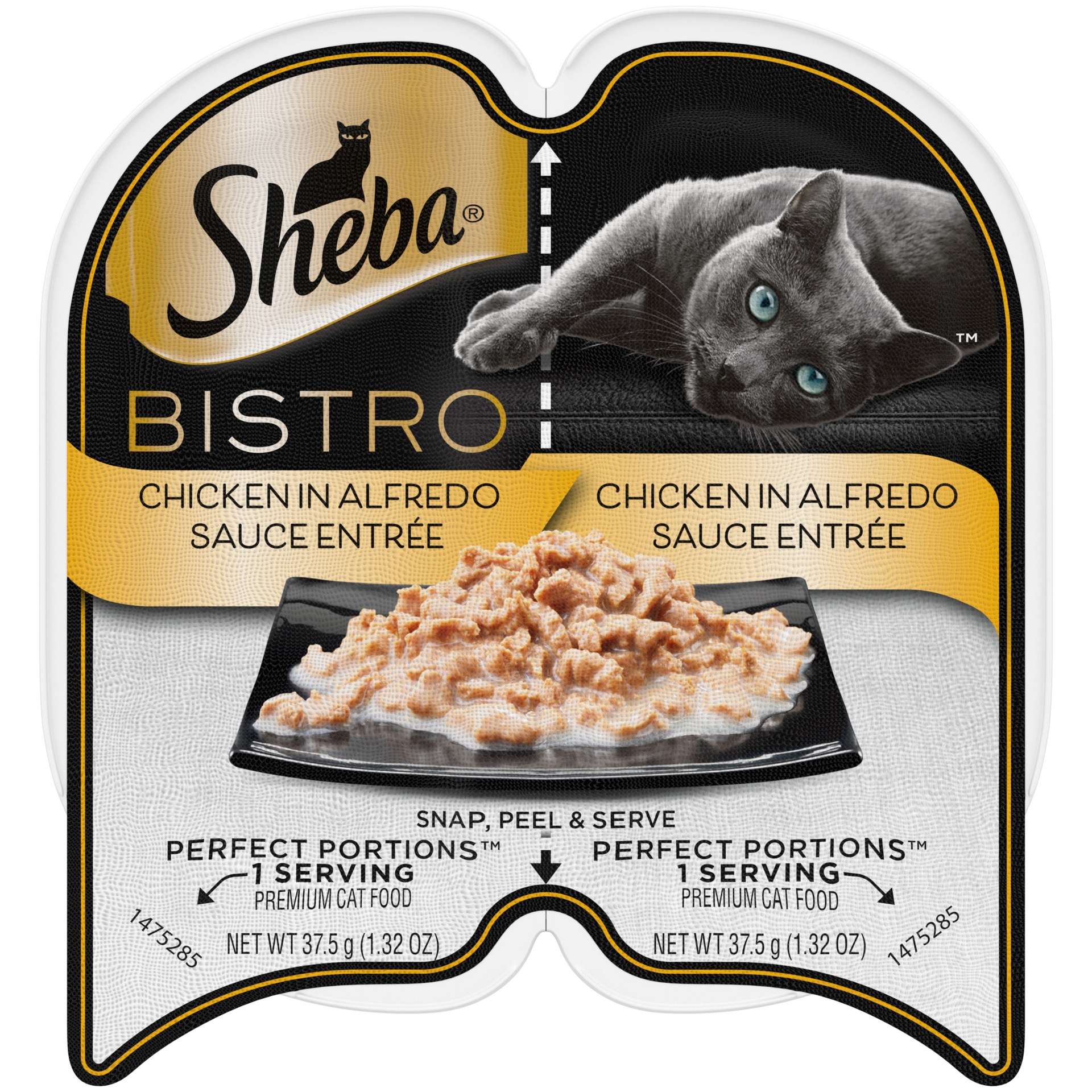 slide 1 of 7, Sheba Perfect Portions Bistro Adult Wet Cat Food, Chicken In Alfredo Sauce Entree, 2.64 oz