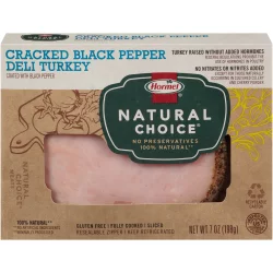 Hormel Natural Choice Sliced Cracked Black Pepper Deli Turkey