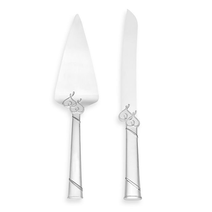 slide 1 of 1, Lenox True Love Cake Knife and Server Set, 2 ct