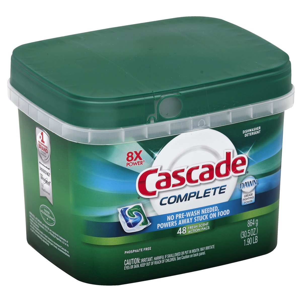 slide 1 of 1, Cascade Dishwasher Detergent 30.5 oz, 30.5 oz