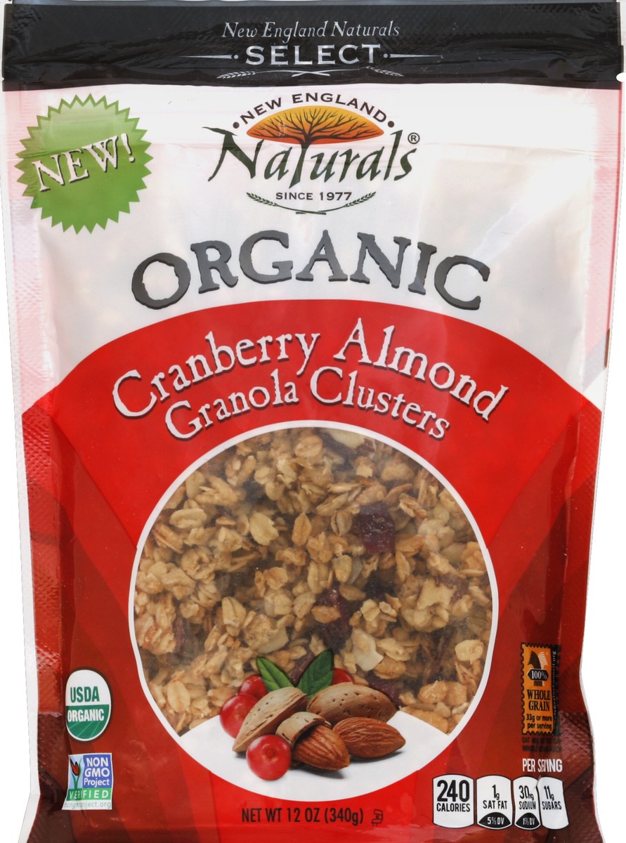 slide 2 of 2, New England Naturals Organic Granola / Cranberry Almond, 12 oz