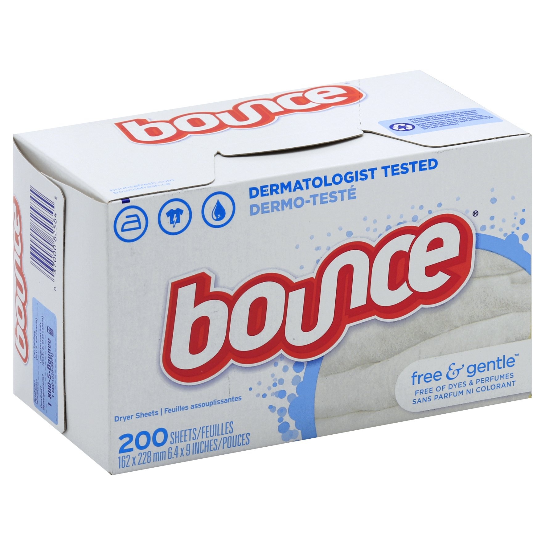 slide 1 of 2, Bounce Free & Gentle Fabric Softener Sheets, 200 ct
