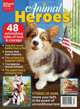 slide 1 of 1, Woman's World Magazine, Animal Heroes, 1 ct