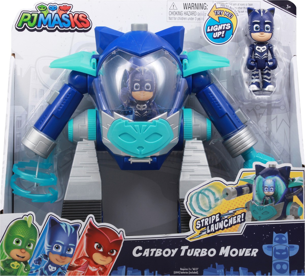 slide 4 of 11, PJ Masks 3+ Stripe Launcher Catboy Turbo Mover 1 ea, 1 ea