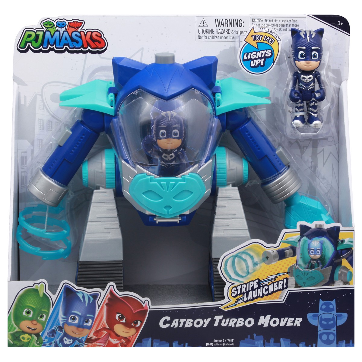 slide 1 of 11, PJ Masks 3+ Stripe Launcher Catboy Turbo Mover 1 ea, 1 ea