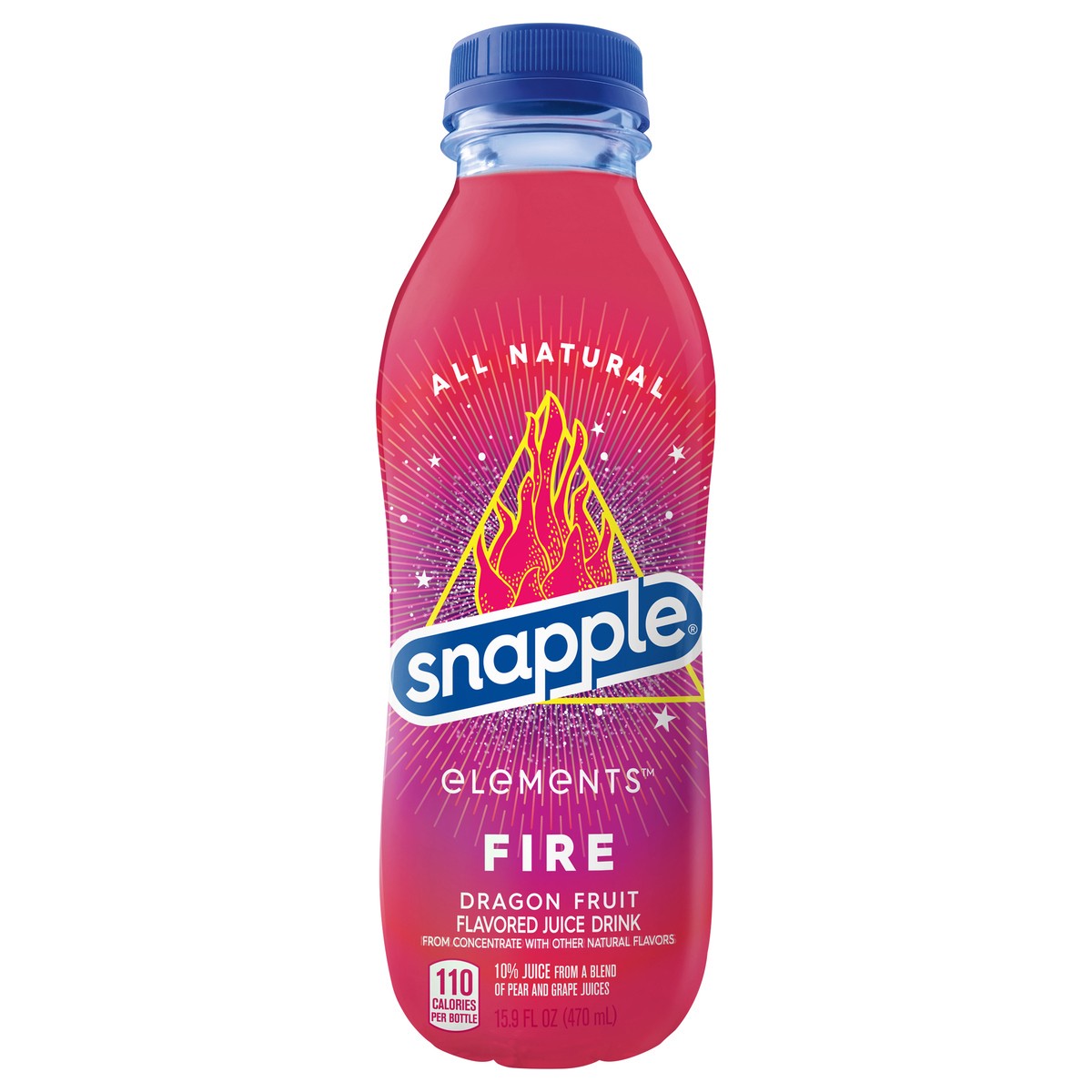 slide 1 of 1, Snapple Elements Fire Dragon fruit Tea - 15.9 fl oz Bottle, 15.9 fl oz