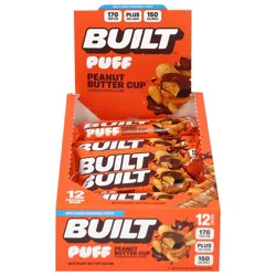 Built Puff Peanut Butter Cup Flavor Protein Bars - 12 ct 1.41 oz