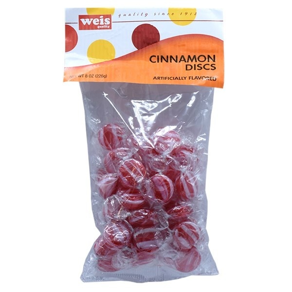 slide 1 of 1, Weis Quality Cinnamon Discs, 8 oz