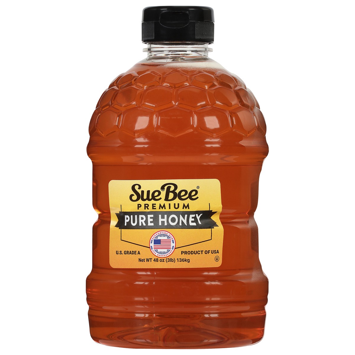 slide 4 of 13, Sue Bee Premium Pure Honey 48 oz, 48 oz