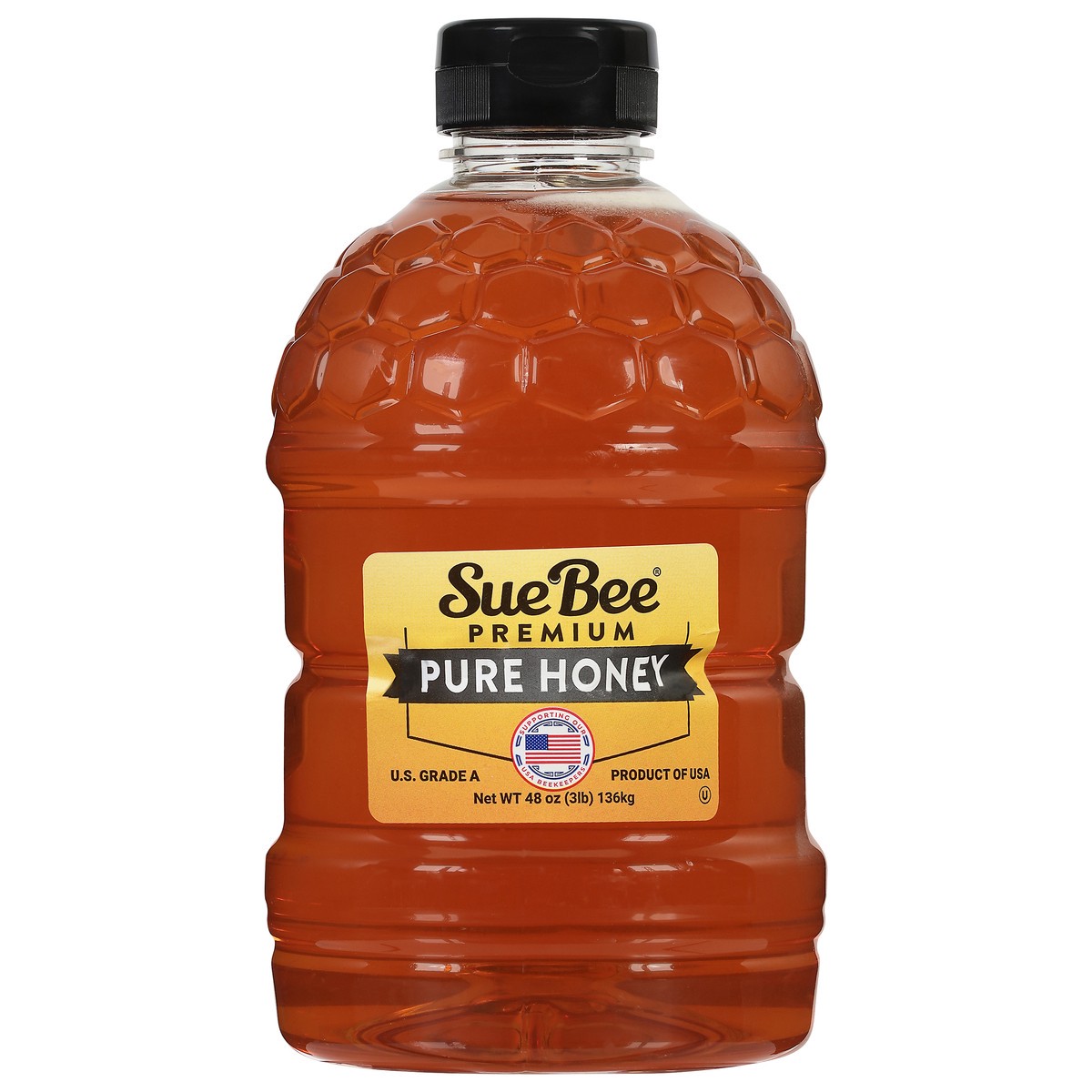 slide 8 of 13, Sue Bee Premium Pure Honey 48 oz, 48 oz