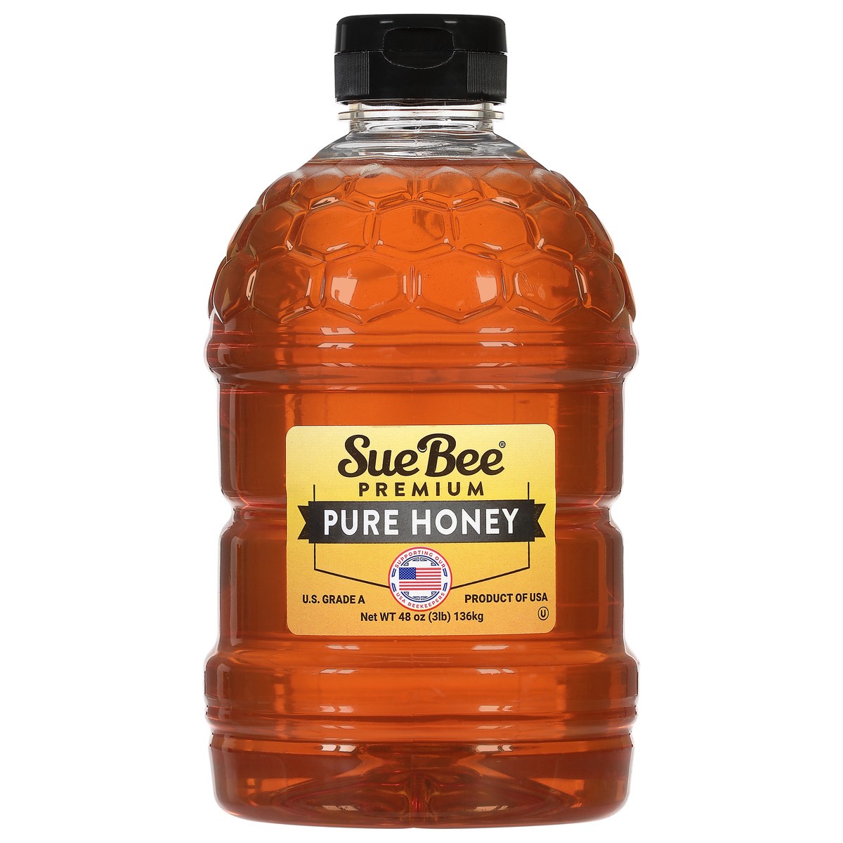 slide 1 of 13, Sue Bee Premium Pure Honey 48 oz, 48 oz