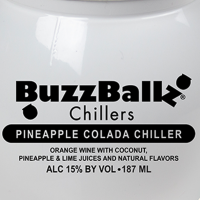 slide 6 of 7, Buzzballz Chillers Pineapple Colada Chiller Orange Texas Wine Based Cocktail, 187 ml