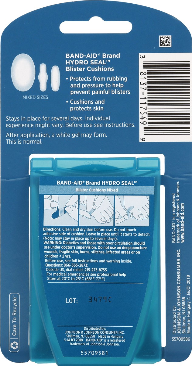 slide 9 of 9, Band-Aid Hydro Seal Bandages Blister Cushion Variety, 5 ct