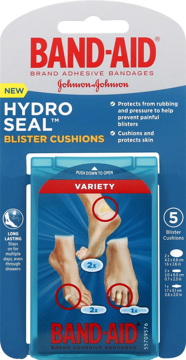 slide 5 of 9, Band-Aid Hydro Seal Bandages Blister Cushion Variety, 5 ct