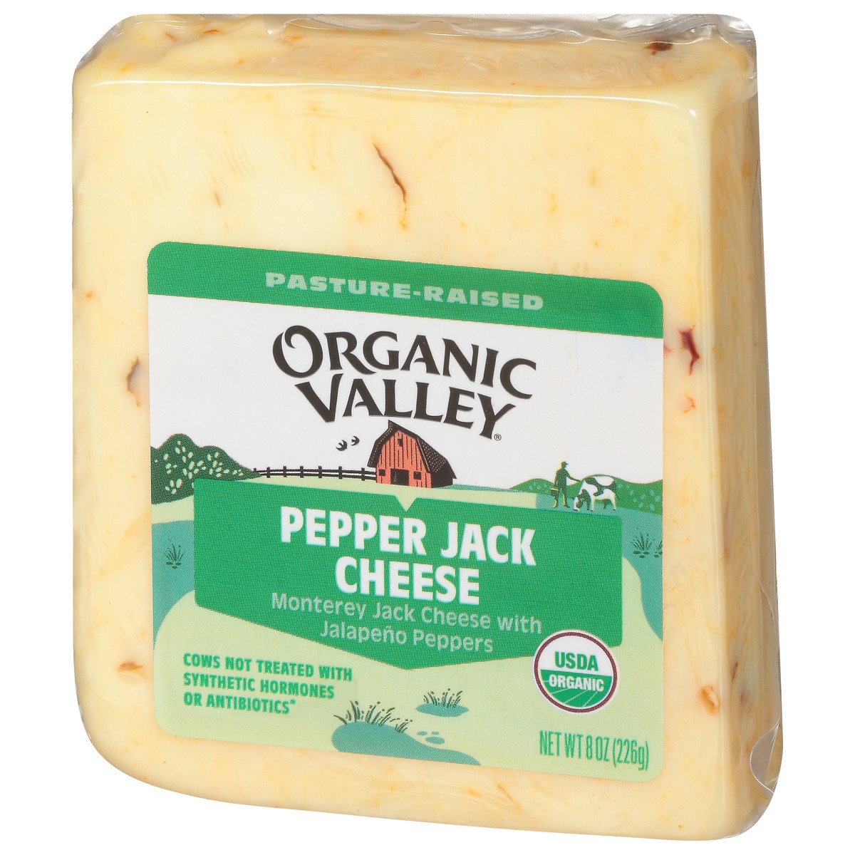 slide 3 of 9, Organic Valley Pepper Jack Organic Cheese, 8 oz