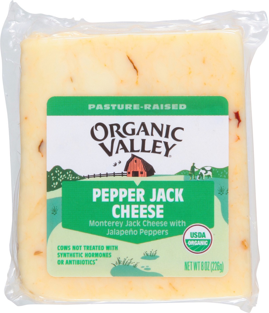 slide 6 of 9, Organic Valley Pepper Jack Organic Cheese, 8 oz