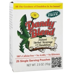 slide 1 of 1, Dandy Blend Instant Herbal Beverage With Dandelion, 25 Single-Serve Packets, 1 ct
