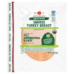 Applegate Organics Smoked Turkey Breast Sliced, 6oz