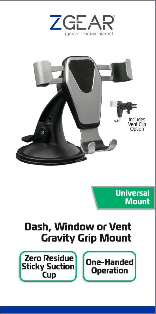 slide 1 of 1, Zgear Dash Window Or Vent Gravity Grip Mount, 1 ct