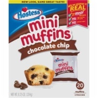 slide 1 of 4, Hostess Chocolate Chip Mini Muffins, 5 ct; 1.6 oz